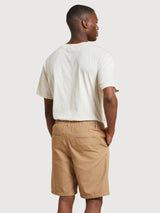 Shorts Nacka Canvas Beige Uomo Cotone | Dedicated