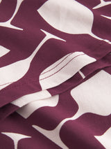 T-shirt Stockholm Wine Cups Fig Red | DEDICATED