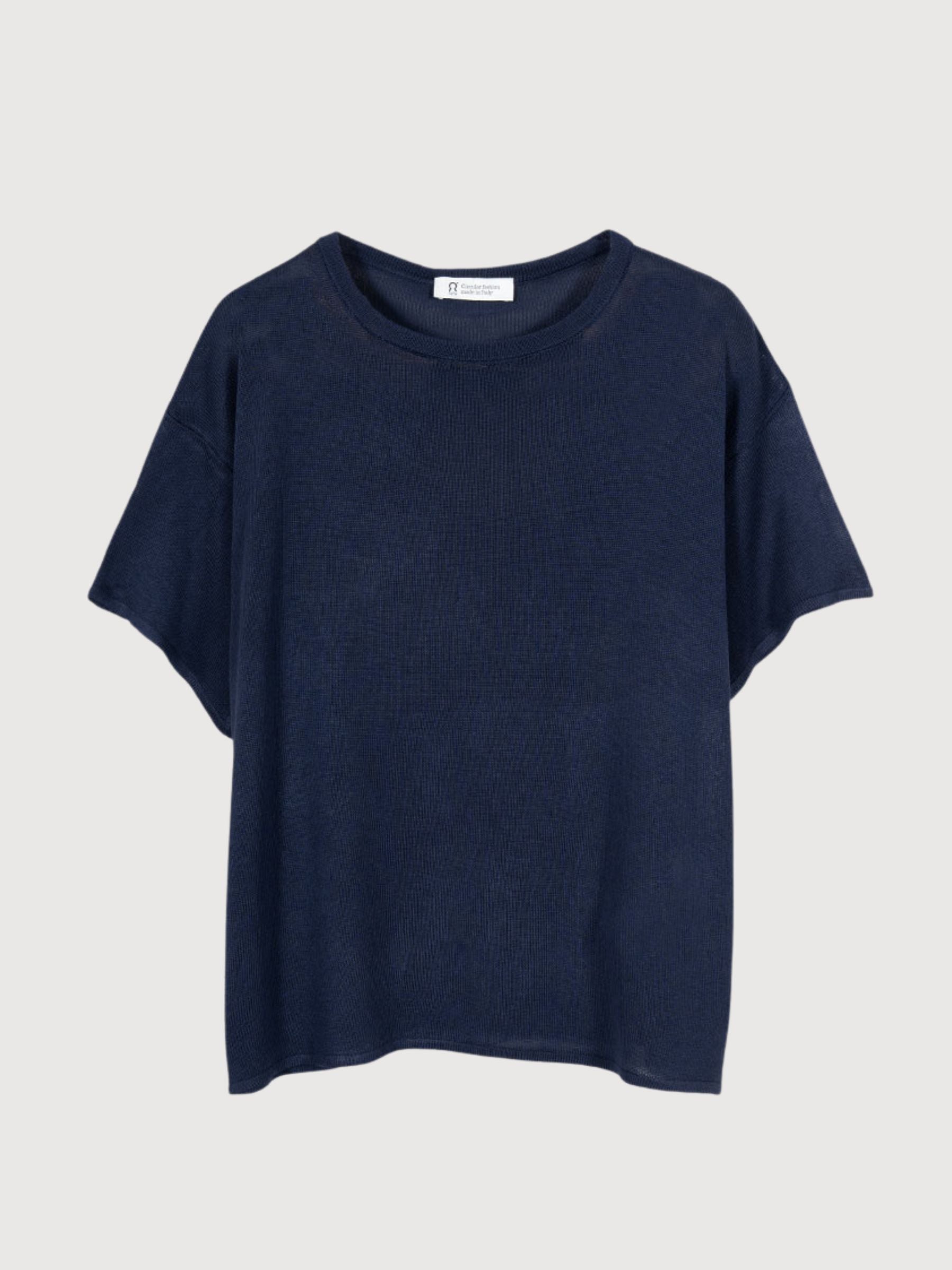 T-Shirt Virginia Donna Viscosa Blu Mora | Rifo