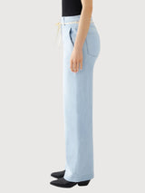 Denim-French Pocket Dew Flared Soft Woman | Dawn