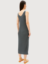 Dress Linen Blend Knit Space Steel | Armedangels