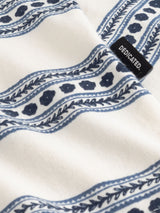 T-shirt Stockholm Floral Stripe Blue |  Dedicated