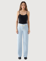 Denim-French Pocket Dew Flared Soft Woman | Dawn