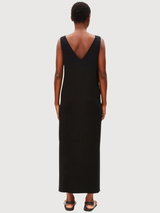 Sleeveless Midi Dress Jersey Black | Armedangels