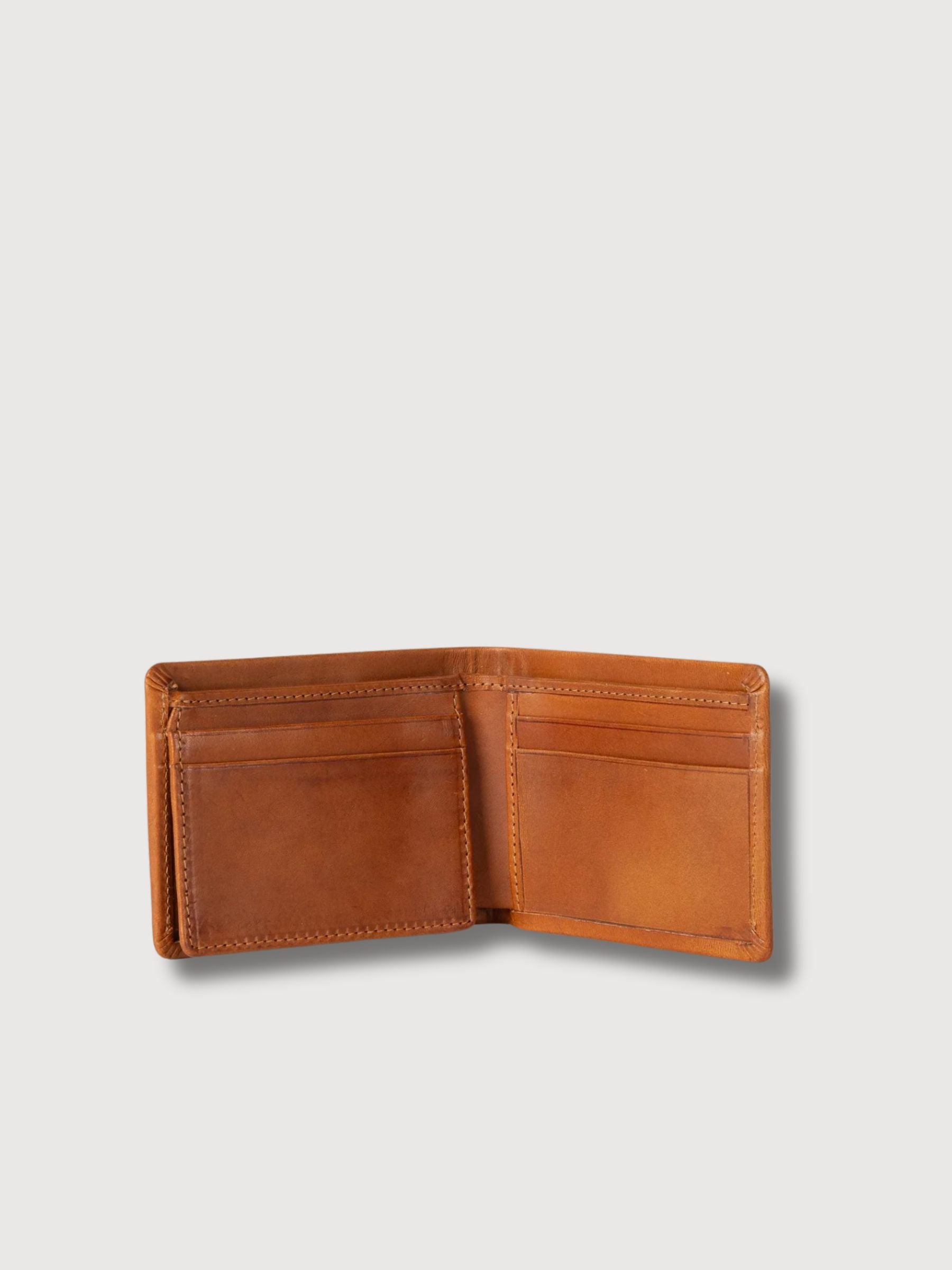 Portafoglio Joshua in pelle sostenibile color cognac | O My Bag