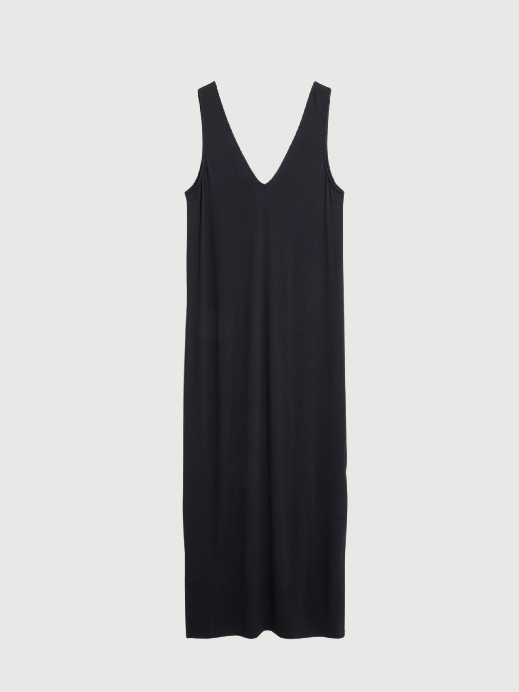 Sleeveless Midi Dress Jersey Black | Armedangels