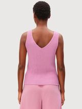 Top Knit Linen Blend Washed Berry | Armedangels