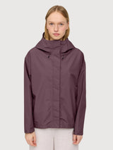 Jacket Short Ripstop Woman Berry Brown | Mazine