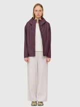 Jacket Short Ripstop Woman Berry Brown | Mazine