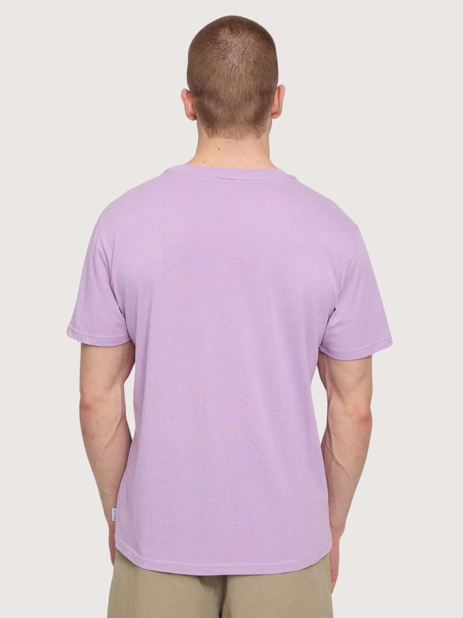 T-Shirt Basic Man Orchid Gots Cotton | Mazine