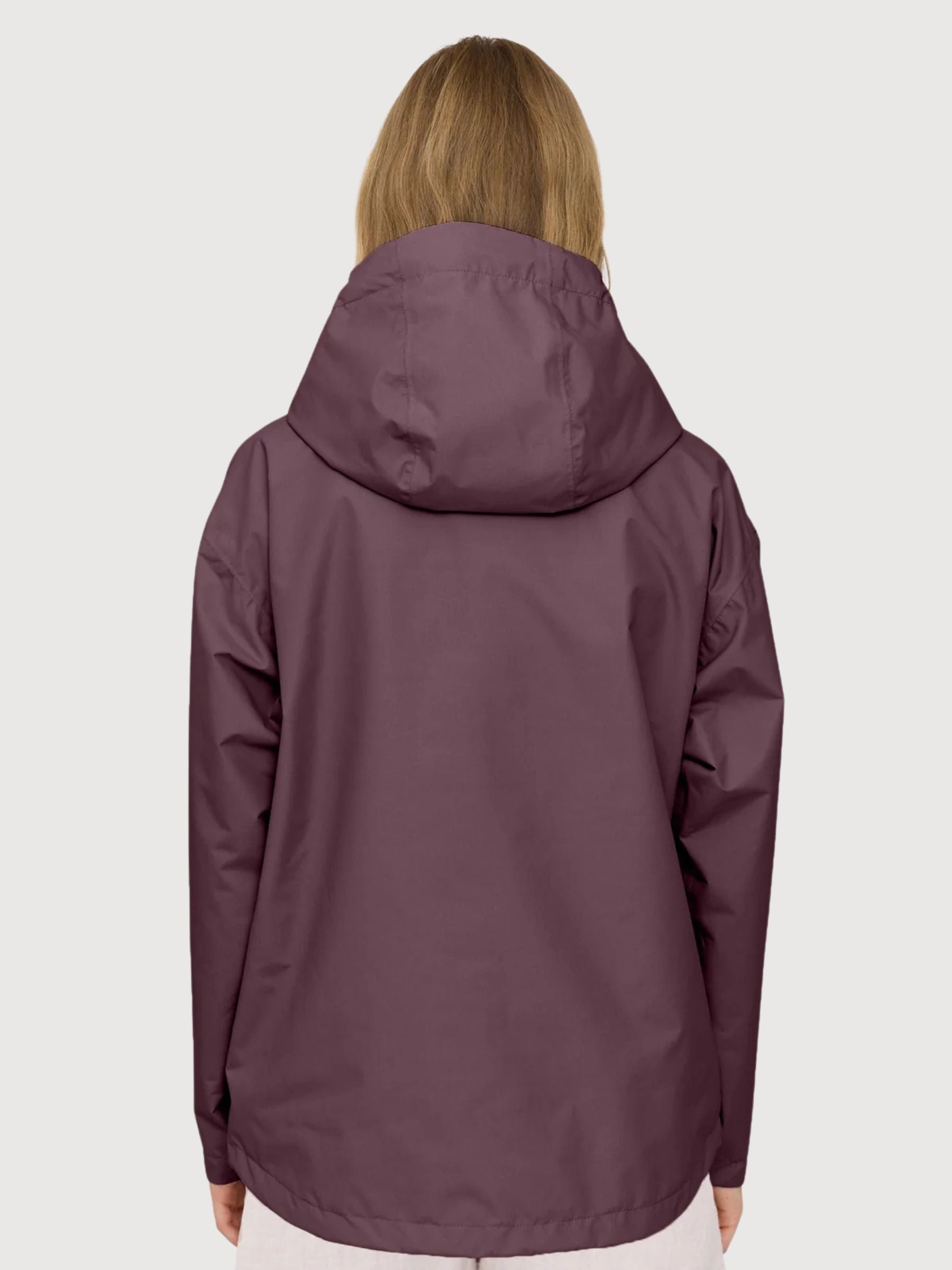 Jacket Short Ripstop Woman Berry Brown | Mazine