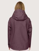 Jacket Short Ripstop Woman Berry Brown | Mazine