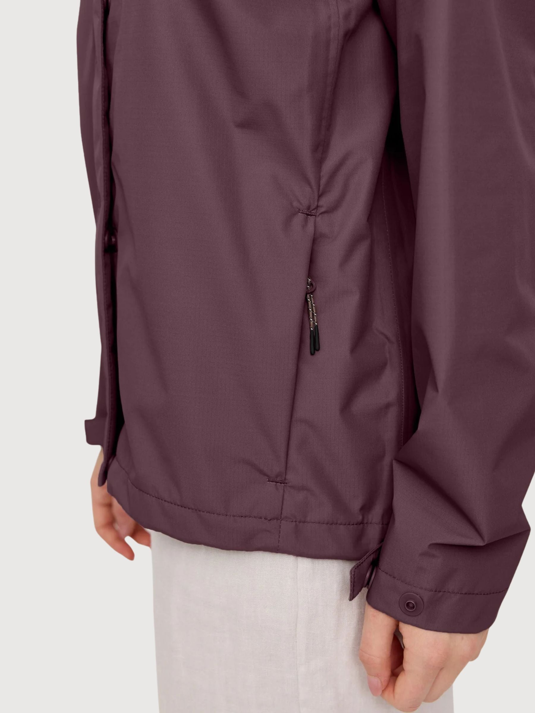 Jacket Short Ripstop Woman Berry Brown | Mazine