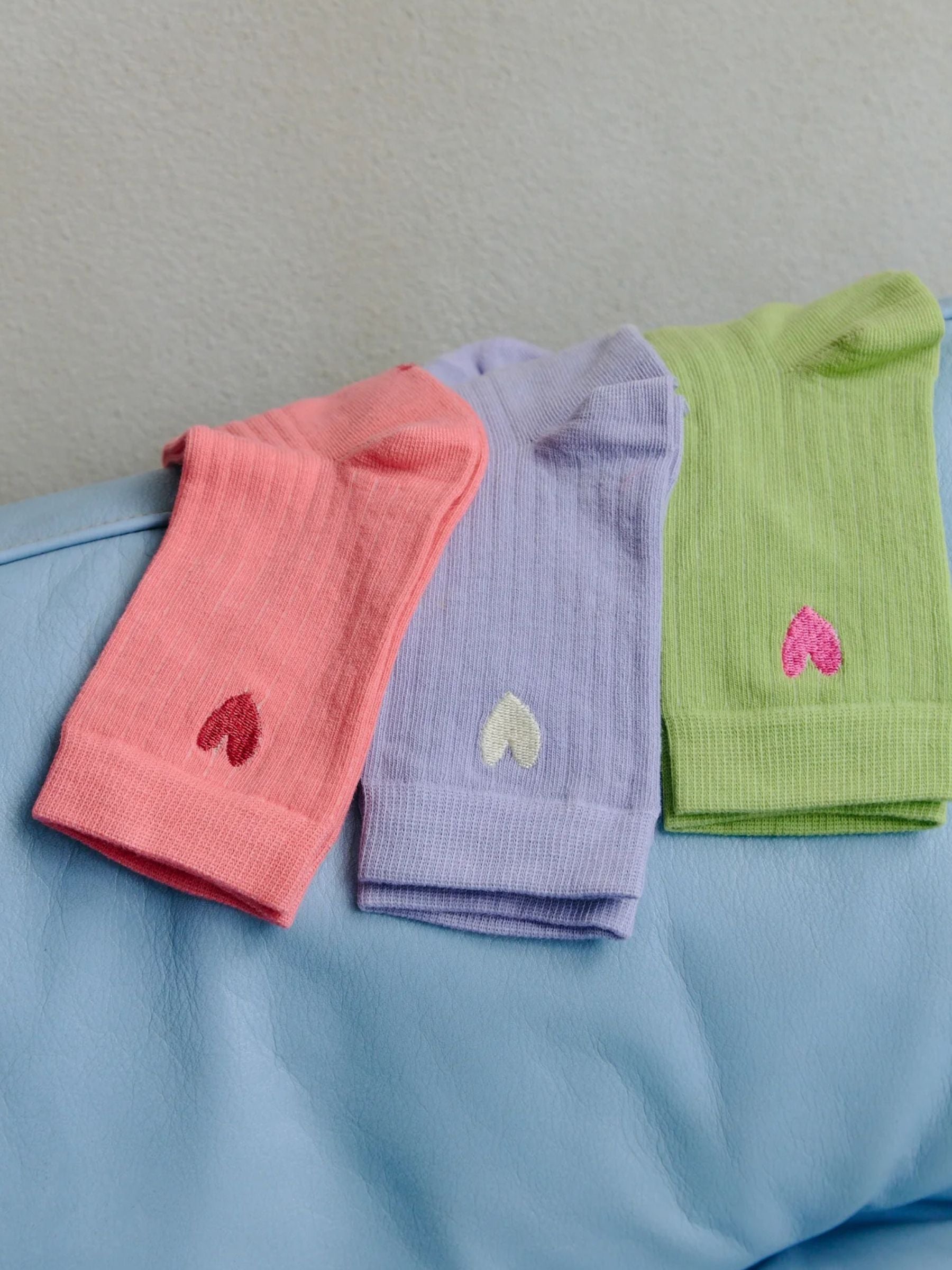 Socks Heart Greenish | Jutelaune