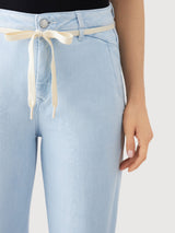 Denim-French Pocket Dew Flared Soft Woman | Dawn