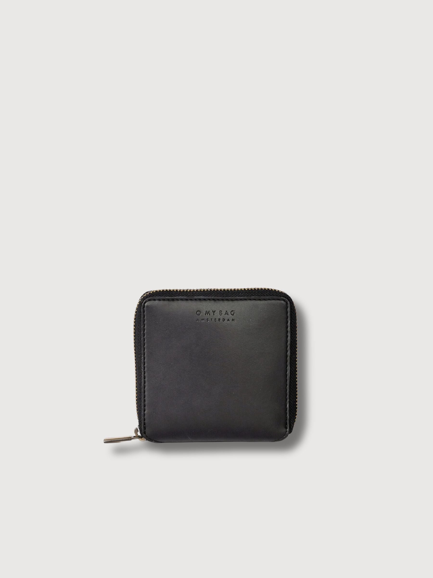 Sonny Square Wallet Black Apple Skin | O My Bag