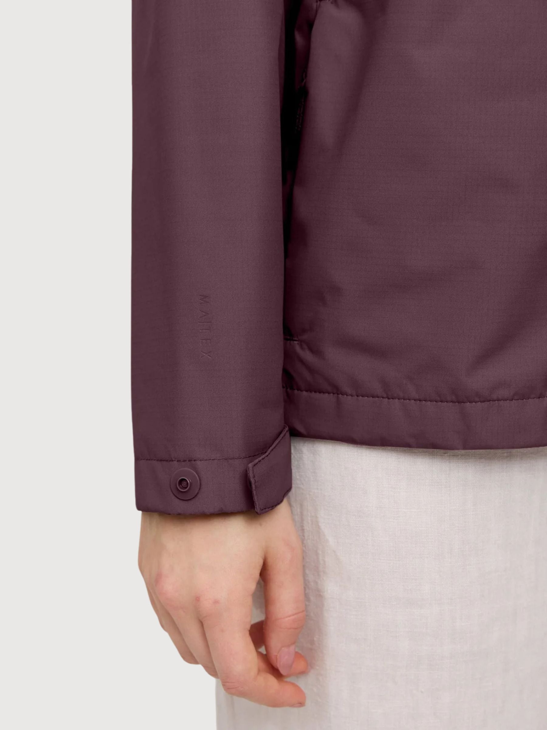 Jacket Short Ripstop Woman Berry Brown | Mazine