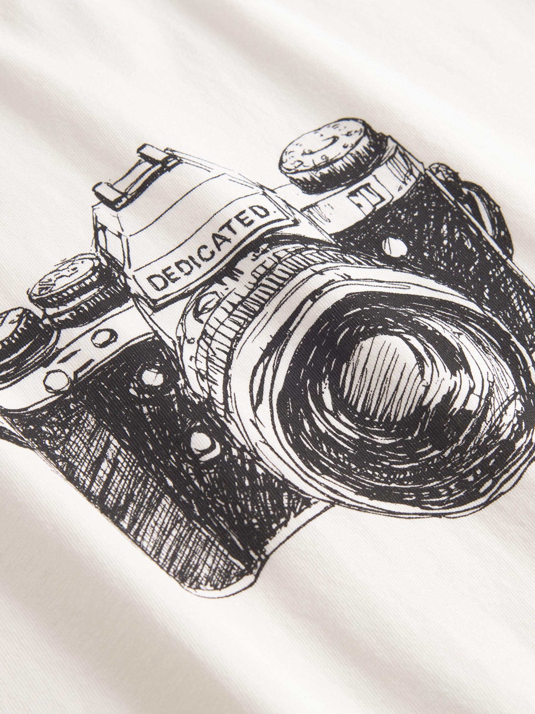 T-Shirt Stockholm Analog Camera Weiß | Dedicated