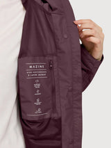 Jacket Short Ripstop Woman Berry Brown | Mazine