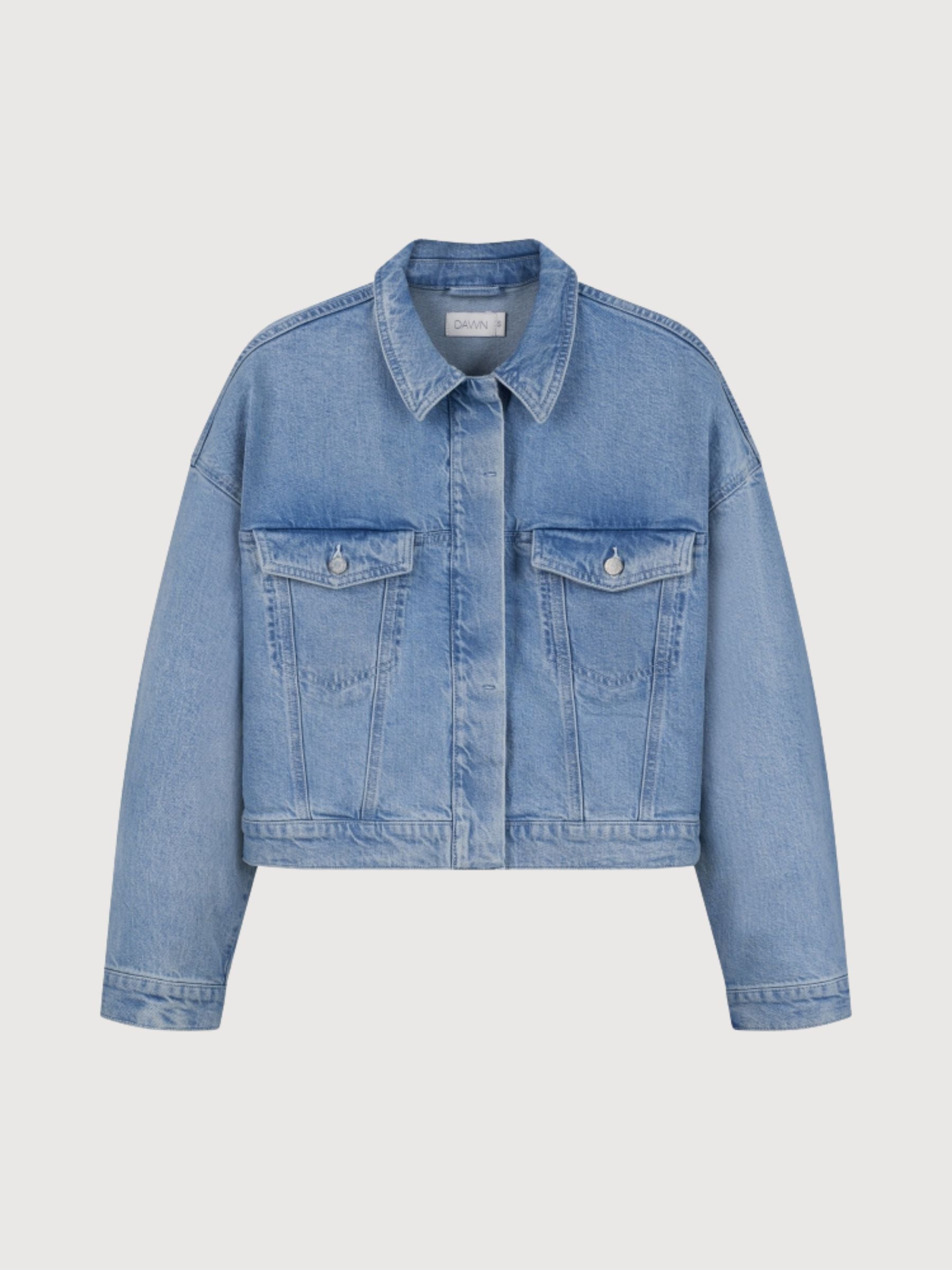 Denim Jacket Amara Light Blue Woman Organic Cotton Woman | Dawn