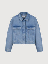 Denim Jacket Amara Light Blue Woman Organic Cotton Woman | Dawn