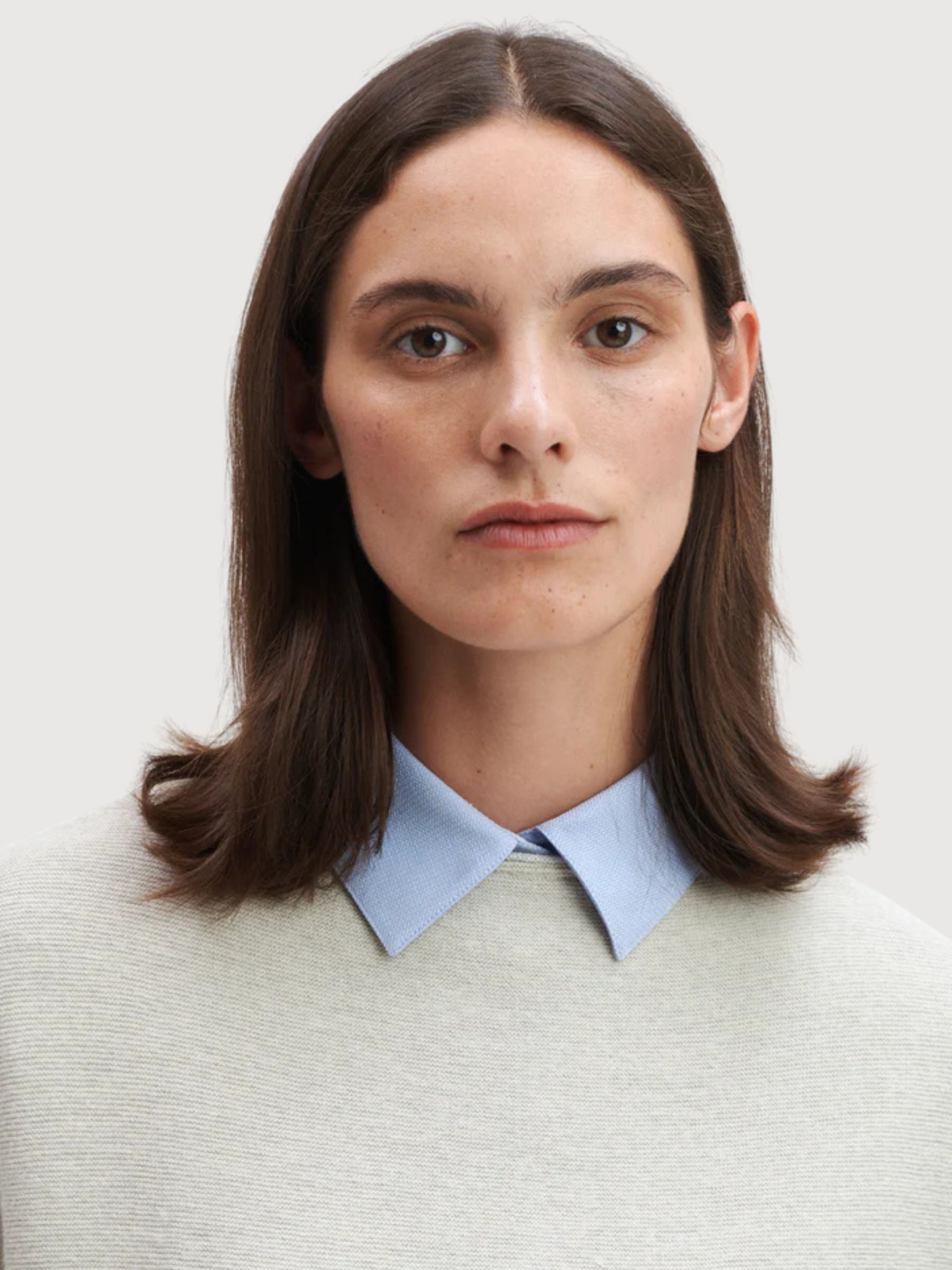 Shirt Evi Woman Ecru Merino/Cotton | Stapf