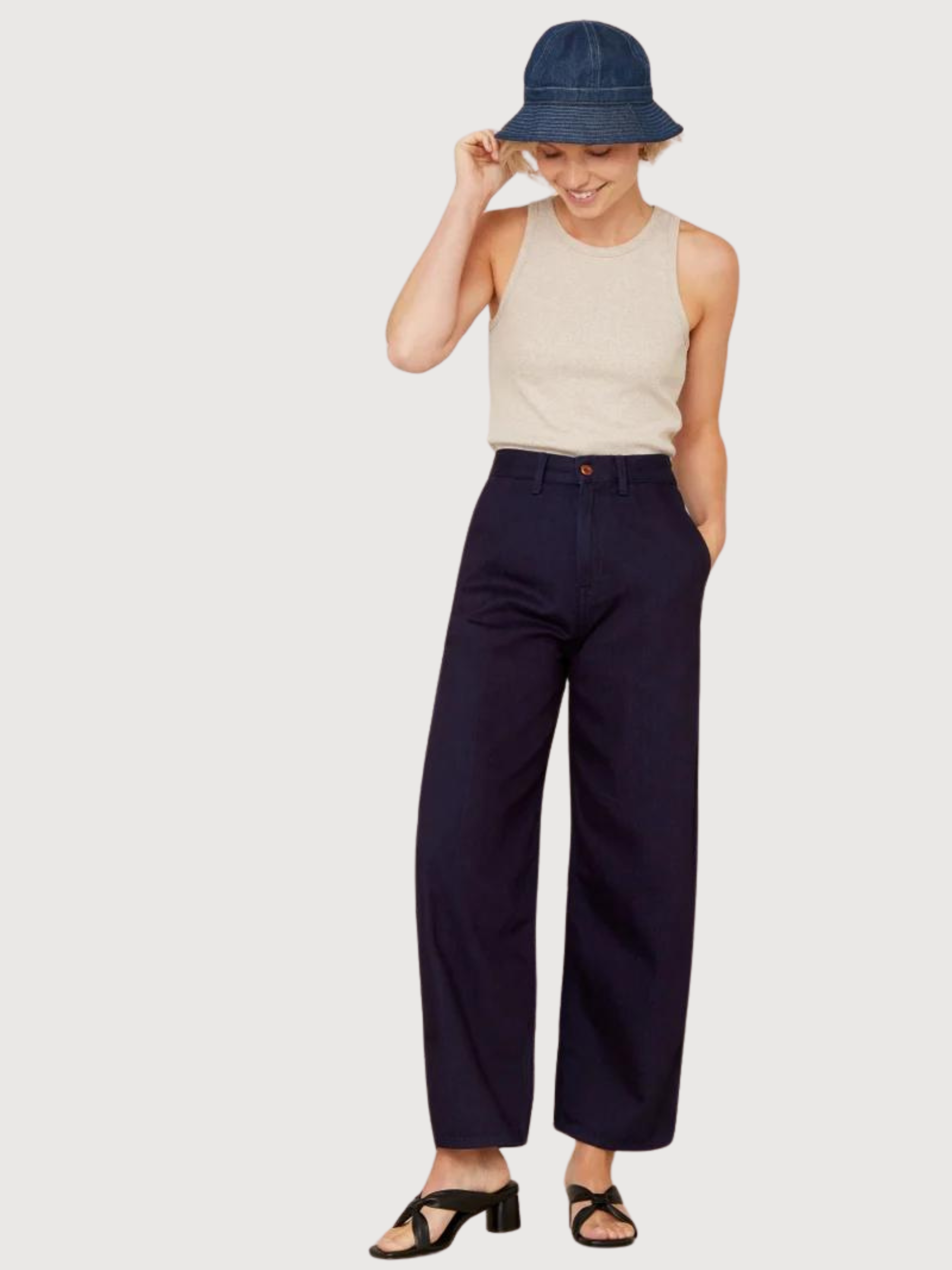 Leila krümmte blaue dunkle Frauen Jeans | King Of Indigo