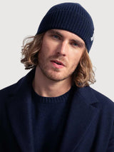 Beanie Marcello Blu Mora in cashmere rigenerato | Rifò