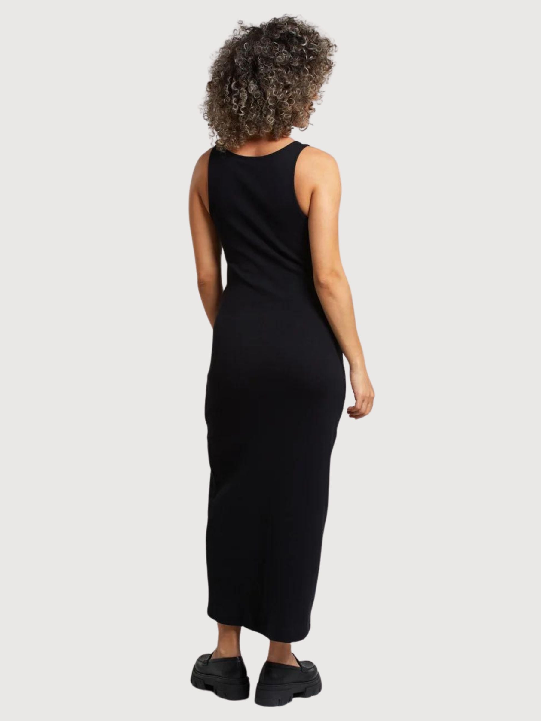 Dress Rib Motala Black Organic Cotton | Dedicated