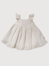 Dress with Flutter Sleeves Kid girl Organic Cotton | People Wear Organic