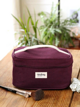 Gaspard Prune Beauty Case In Organic Cotton | Hind