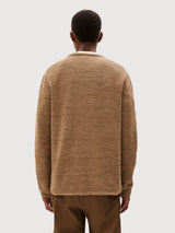Tolaa Sweater Man Dried Moss Cinnamon | Armedangels