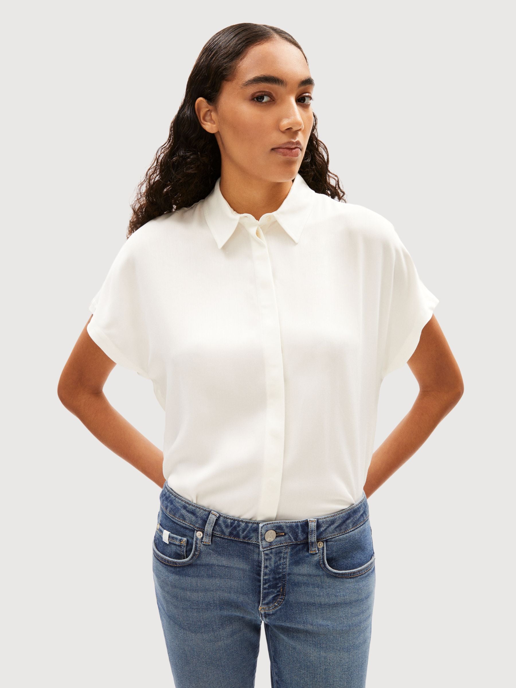 Larisaana Weiße Bluse Damen | Armedangels