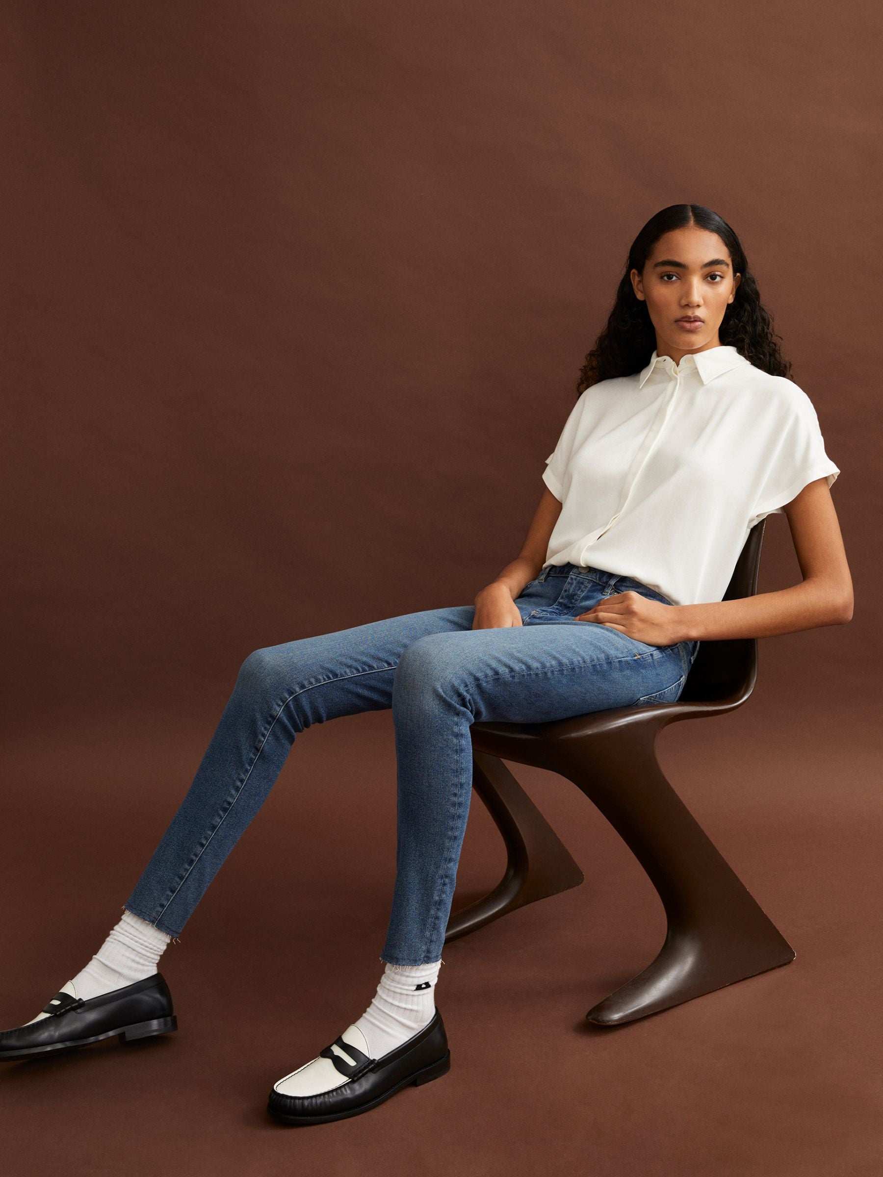 Larisaana Weiße Bluse Damen | Armedangels