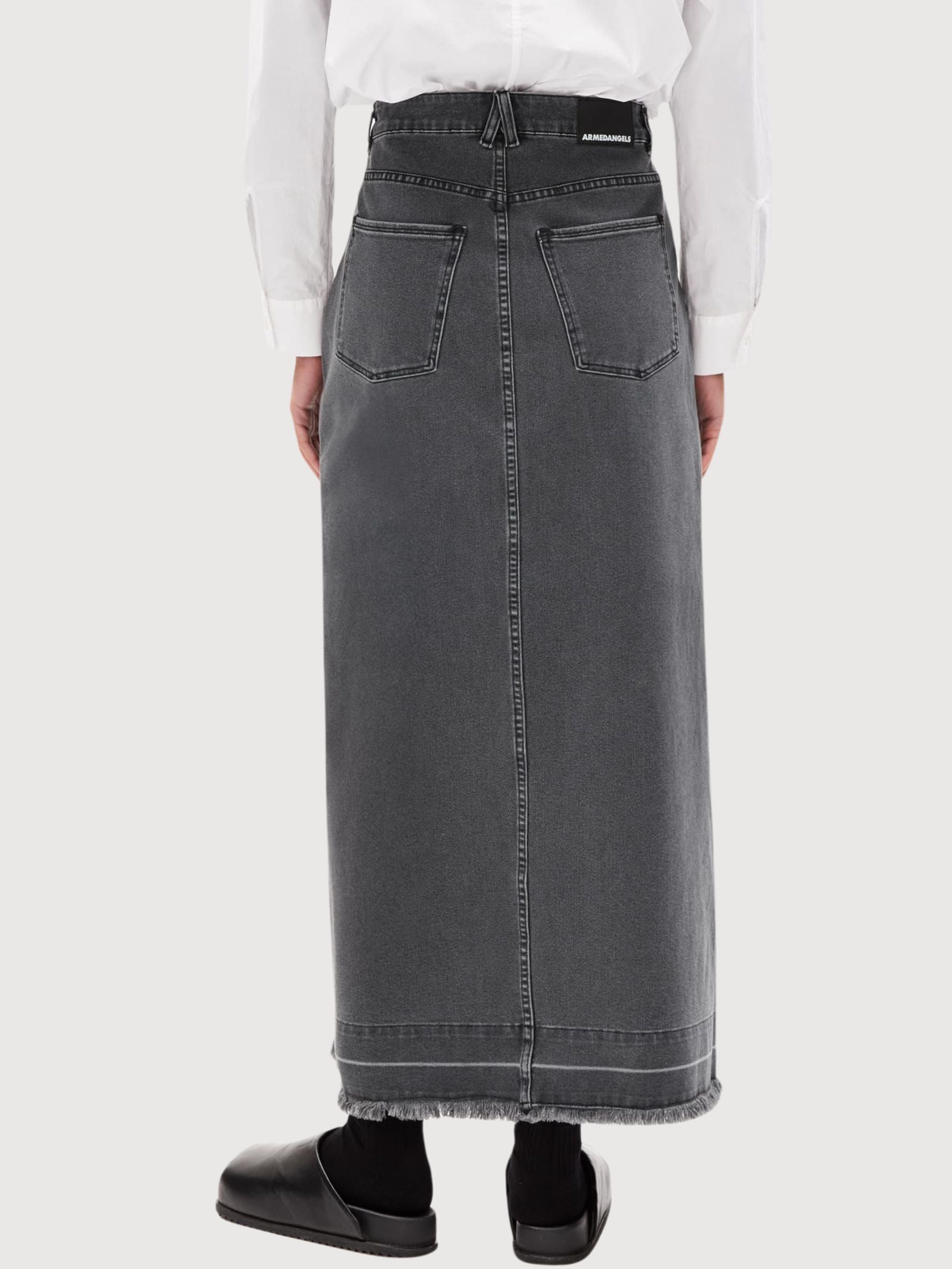 Gonna kitaa demi Jeans Grigioscuro | Armedangels
