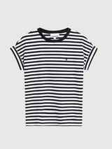 Idaara Stripes weiß schwarzes Hemd Frauen | Armedangels