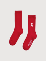 Saamus Bold Coral Blush Unisex Socks | Armedangels