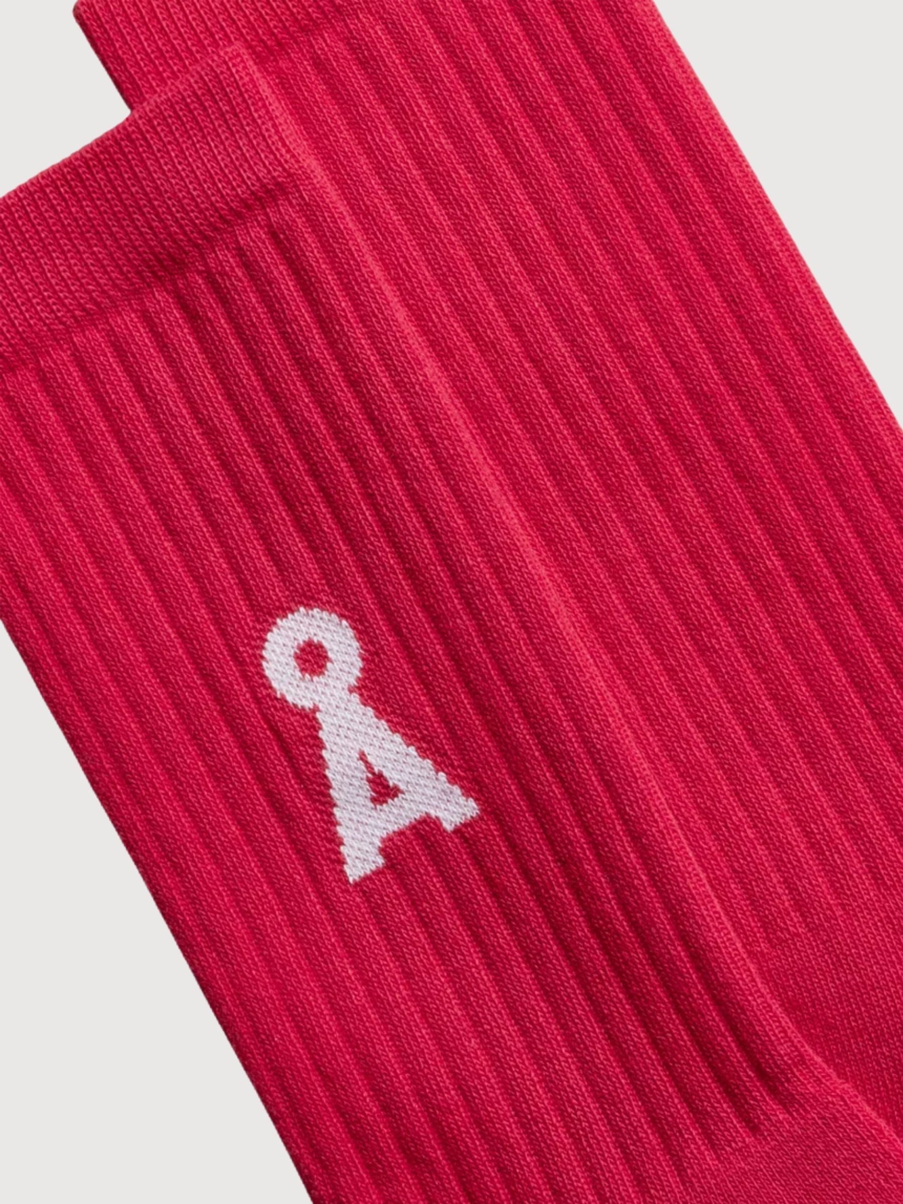 Socken Saamus Bold Scarlet Red Unisex | Armedangels