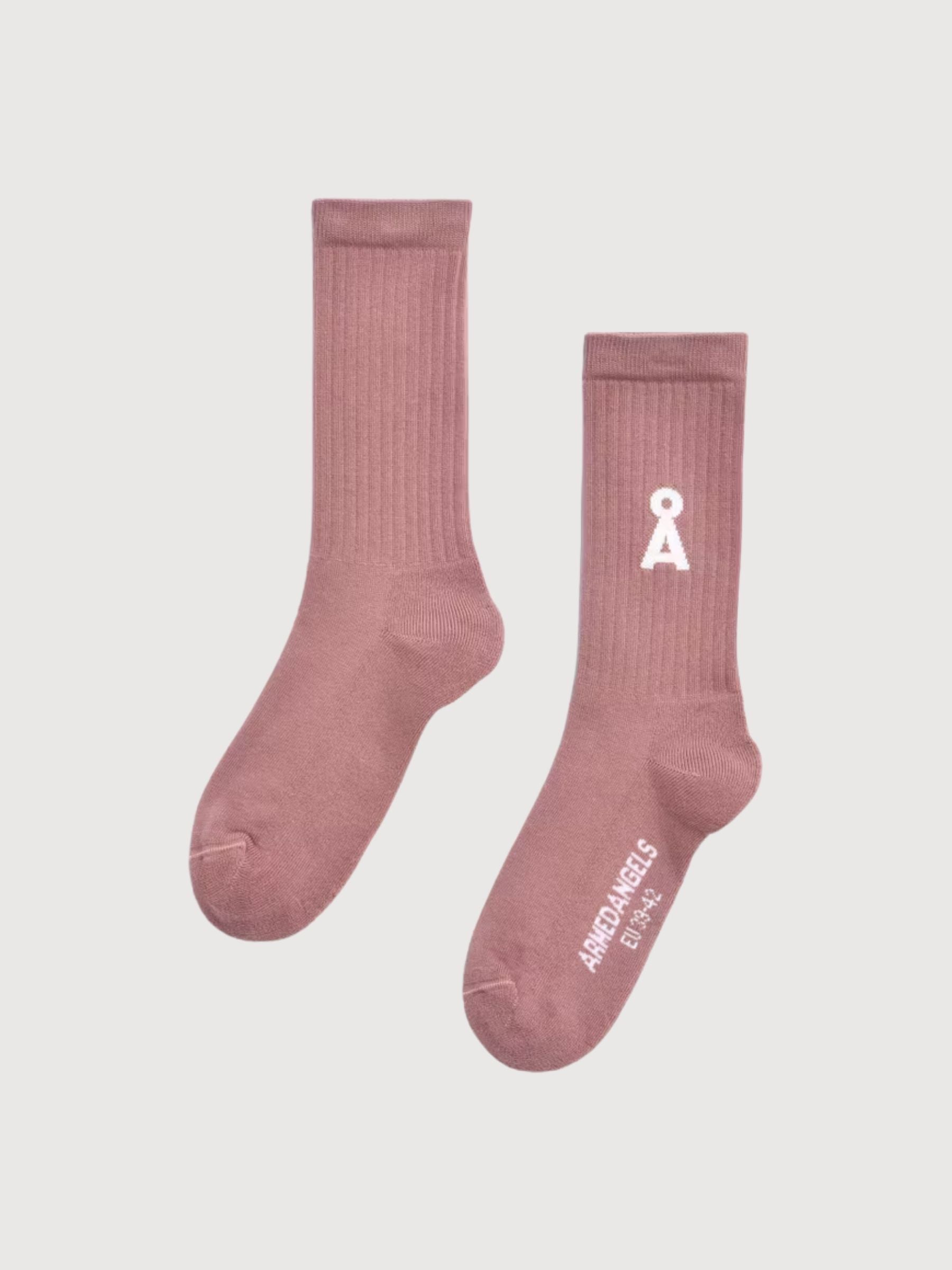 Calzini Saamus Bold Light Berry Unisex | Armedangels