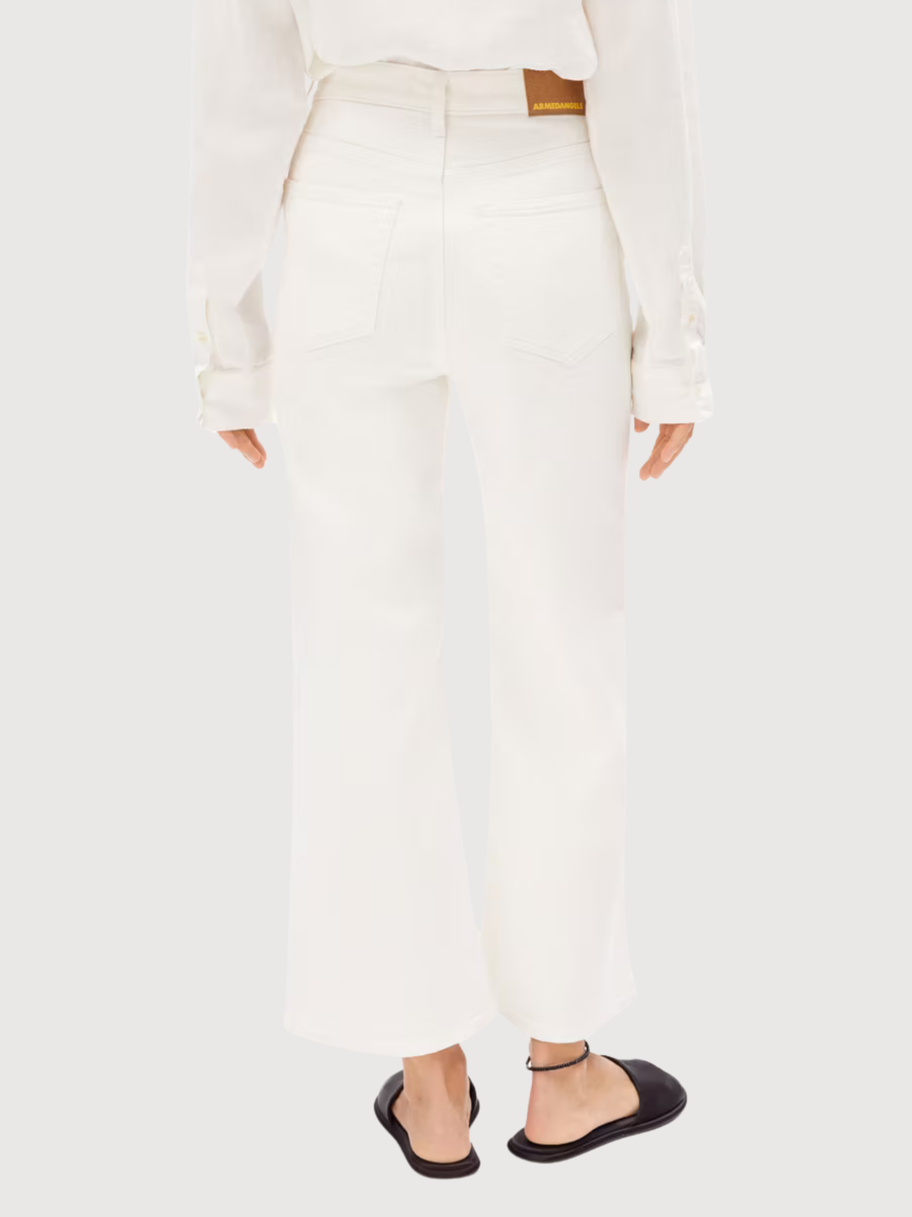 Trouser Murliaa Cropped White Woman | Armedangels