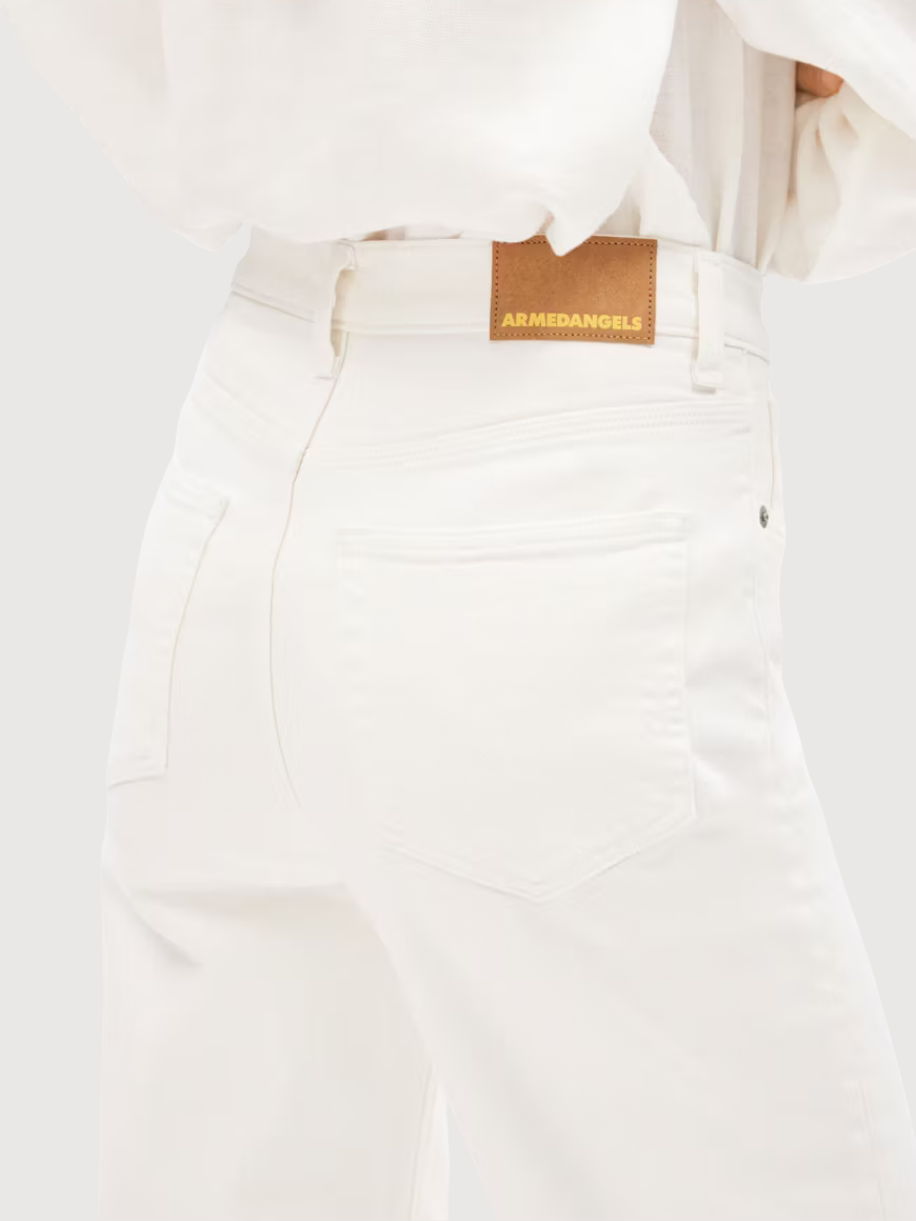Trouser Murliaa Cropped White Woman | Armedangels