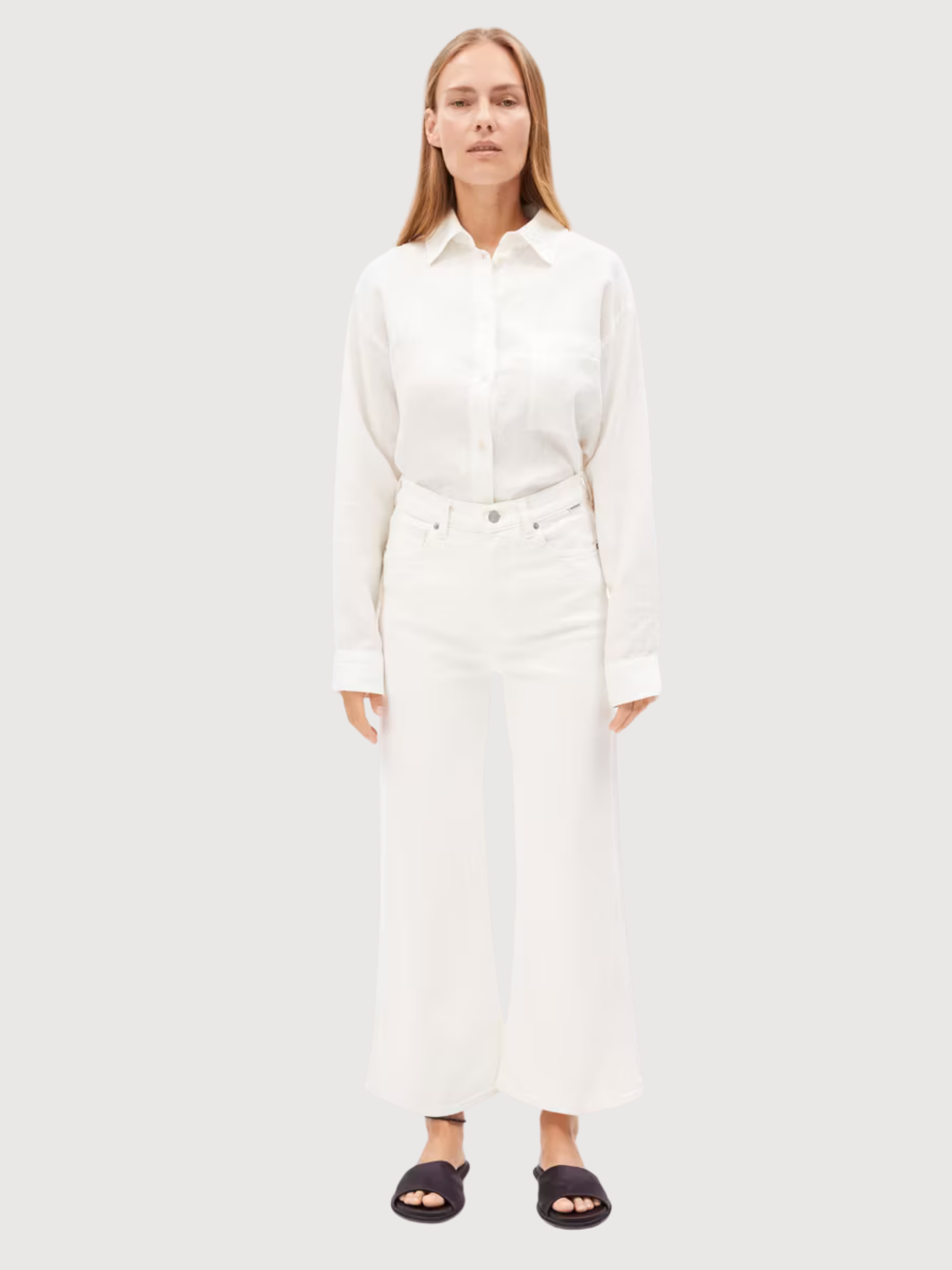 Trouser Murliaa Cropped White Woman | Armedangels
