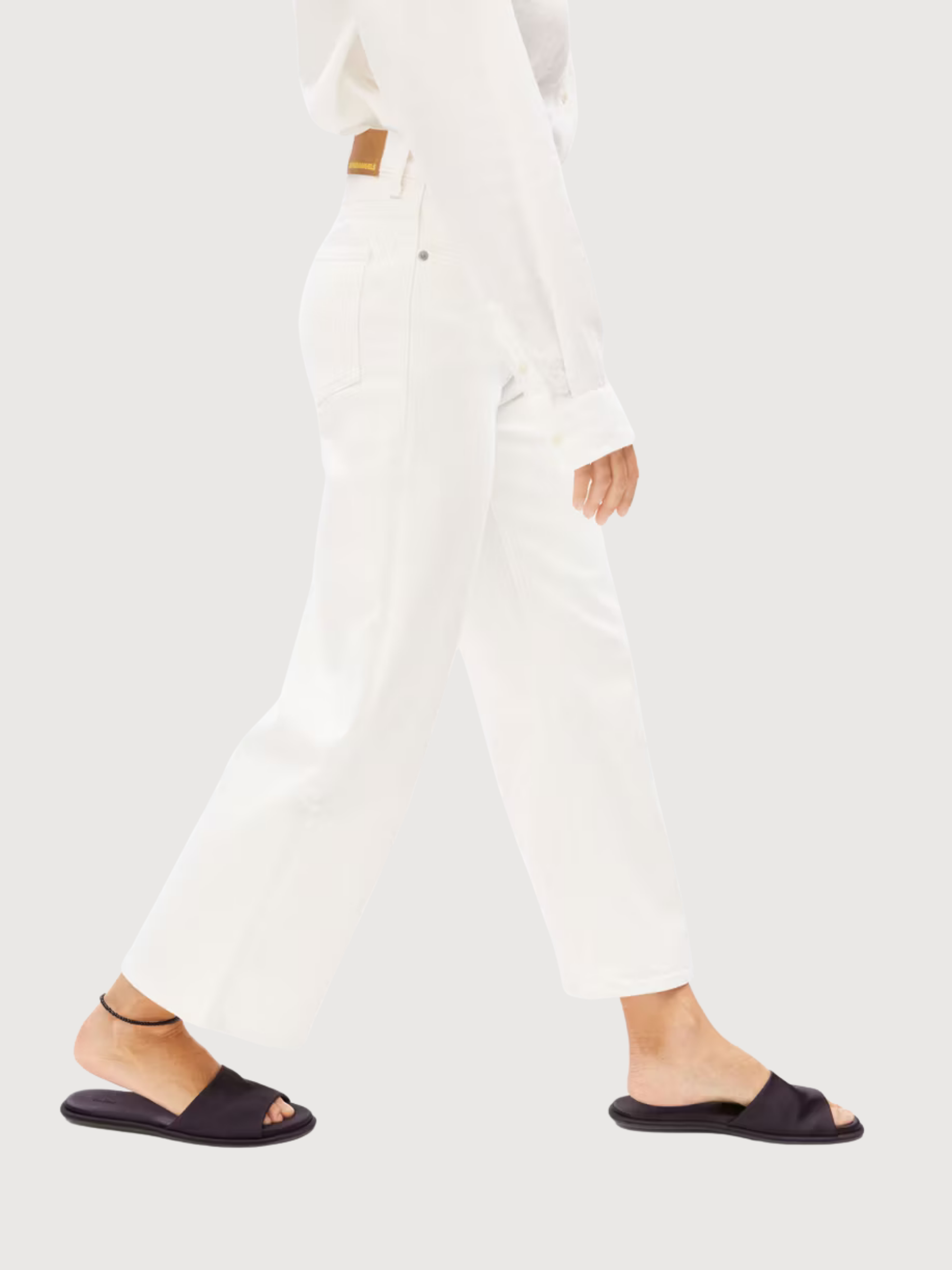 Trouser Murliaa Cropped White Woman | Armedangels