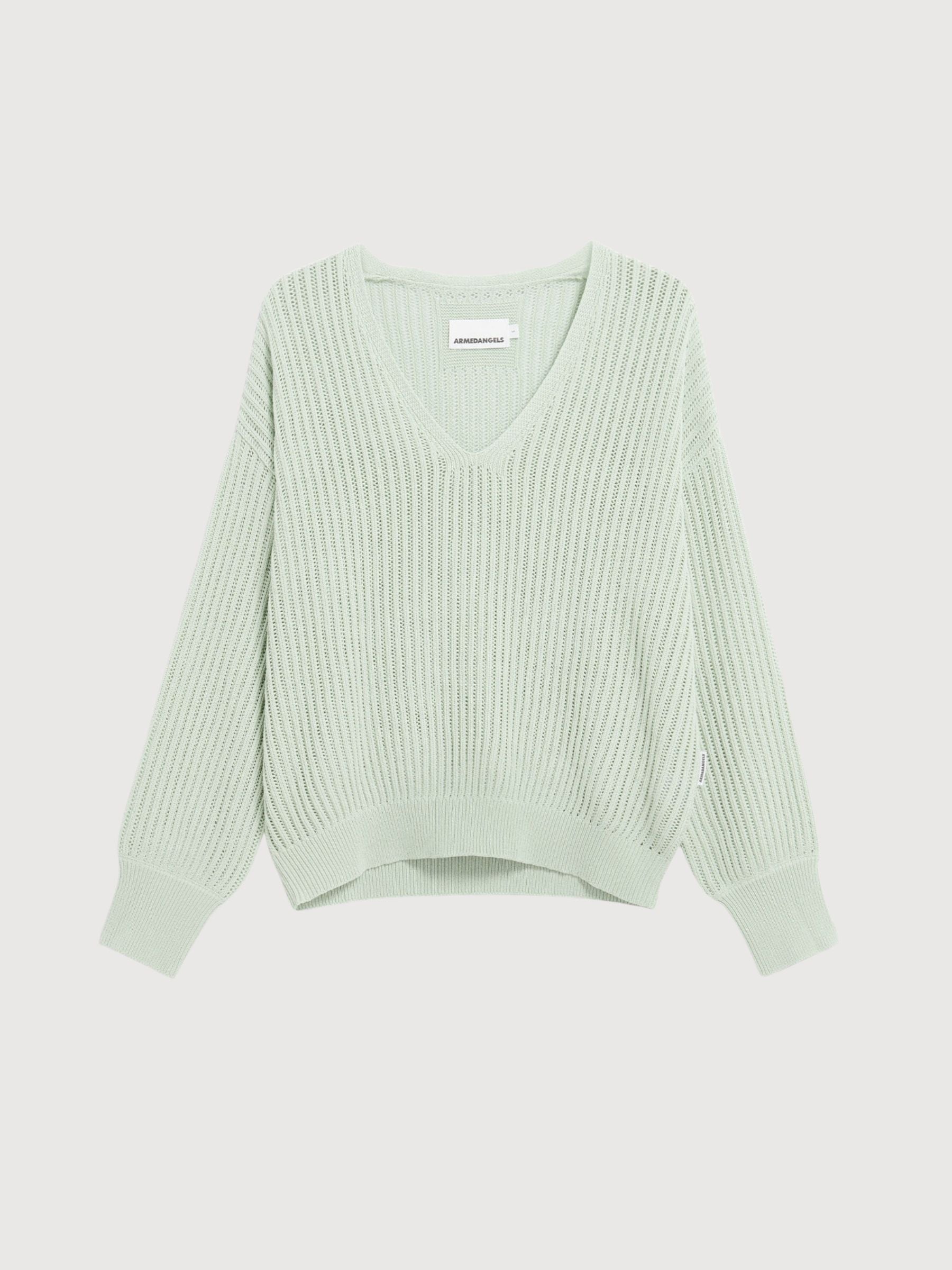 Knit Sweater Linen Blans Foam | Armedangels