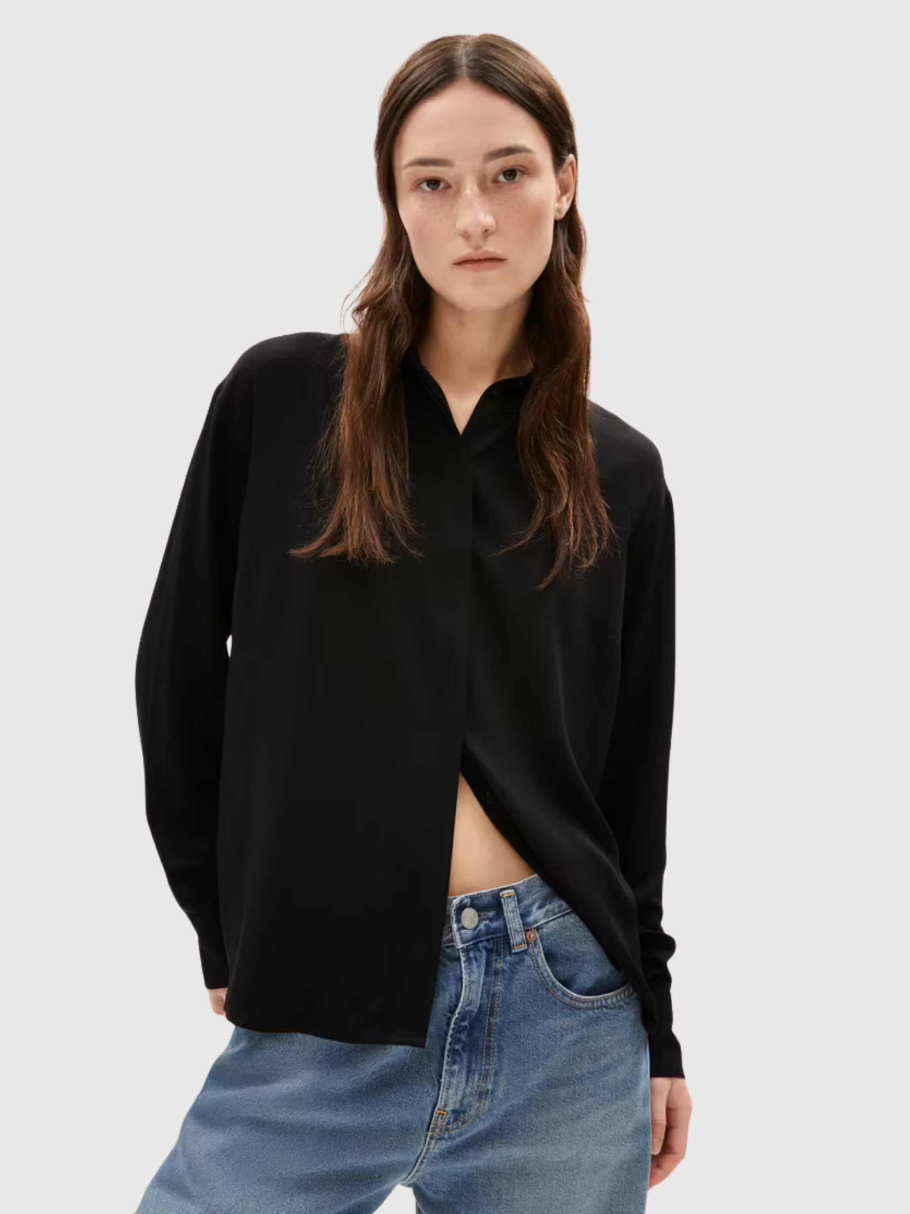 Blouse Larisaana Black Woman Viscose | Armedangels