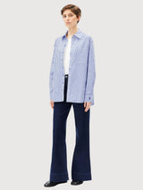 Shirt Stripe Loose Morning Sky | Armedangels