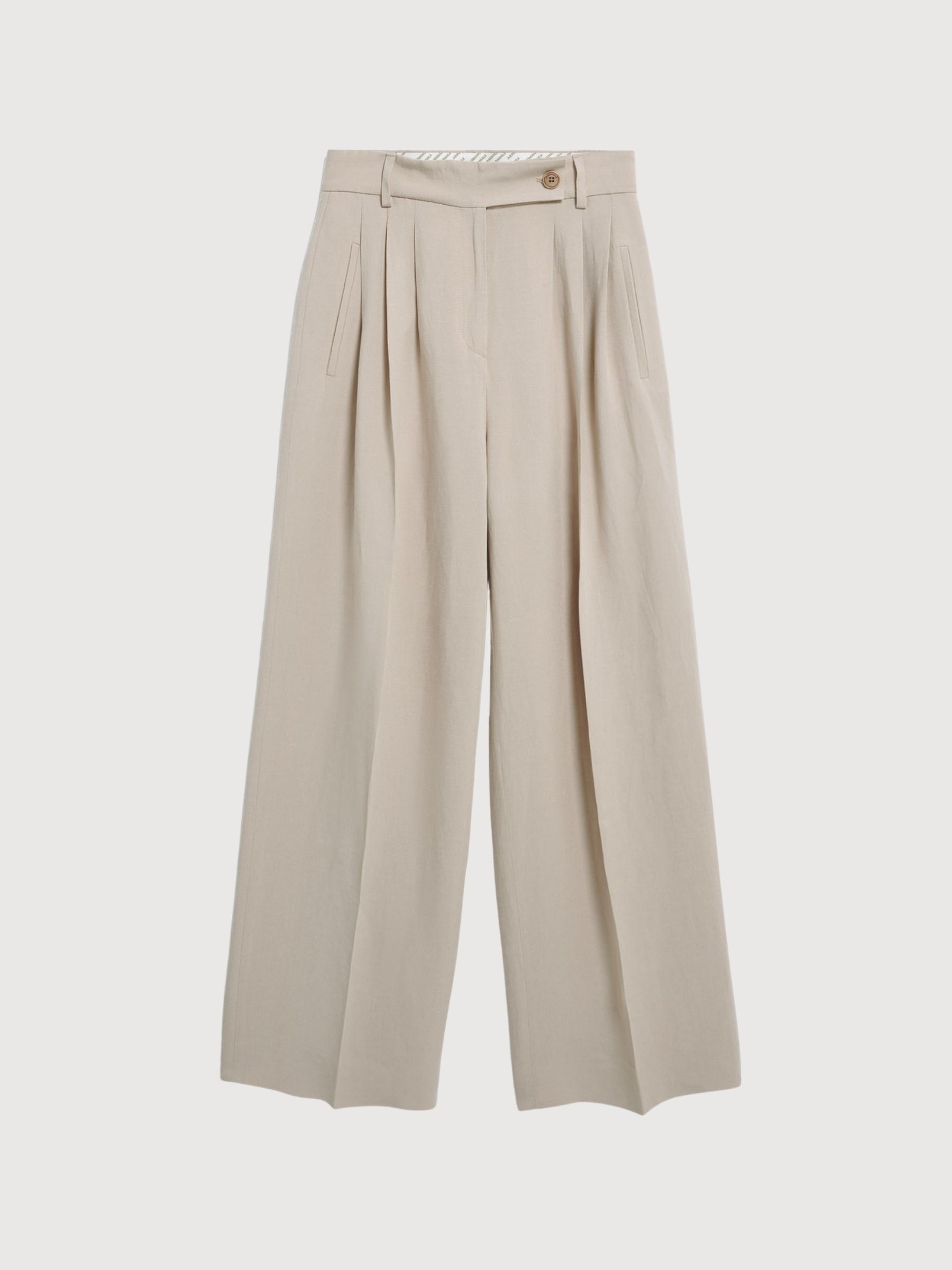 Lino Pant Kaayua Woman Sandstone | Armedangels