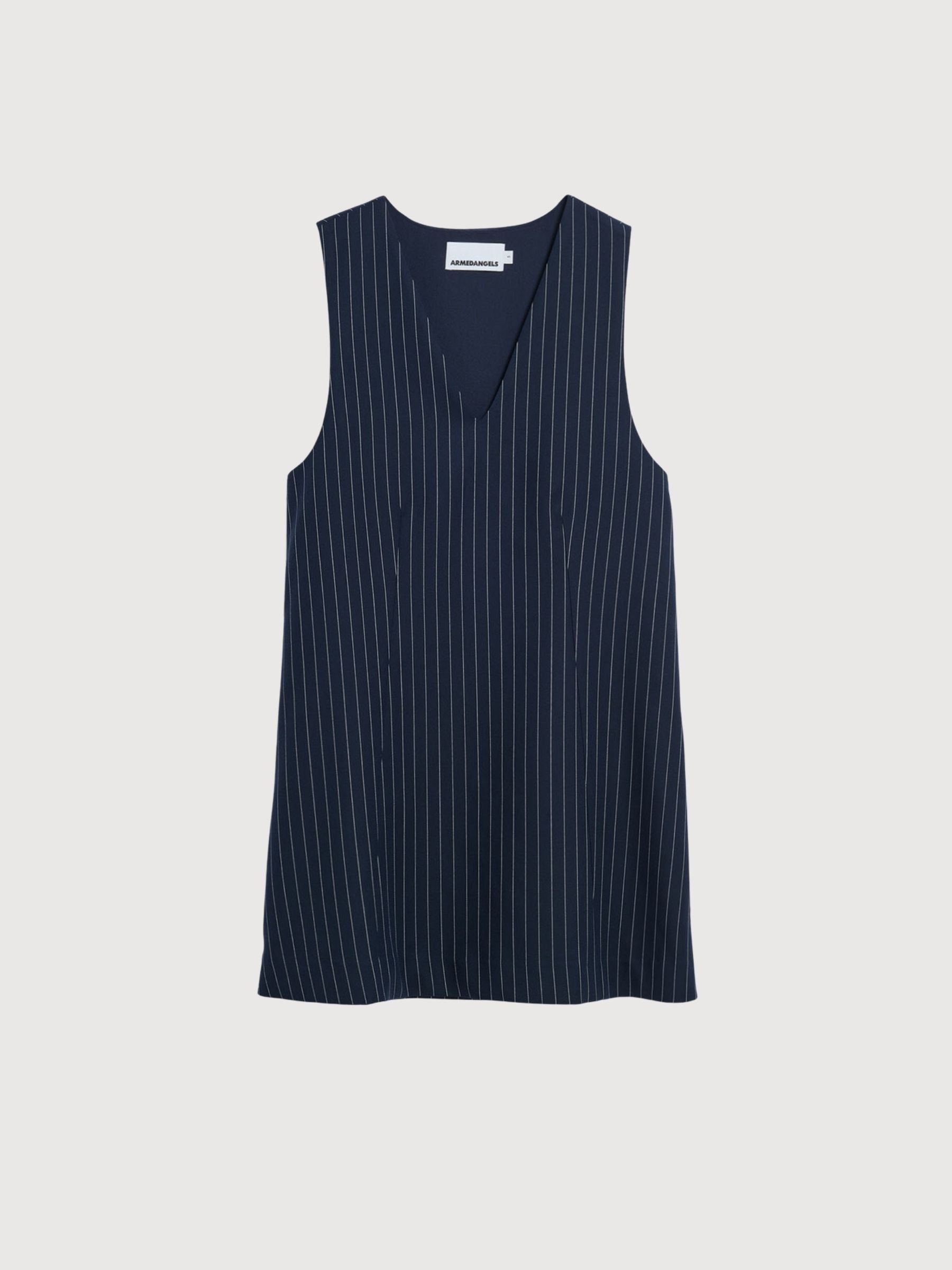 Kleid Pinaafo Nadelstreifen Nachthimmel | Armedangels