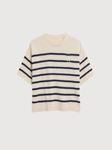 Sweater Stripe Linen Blend Undyed | Armedangels