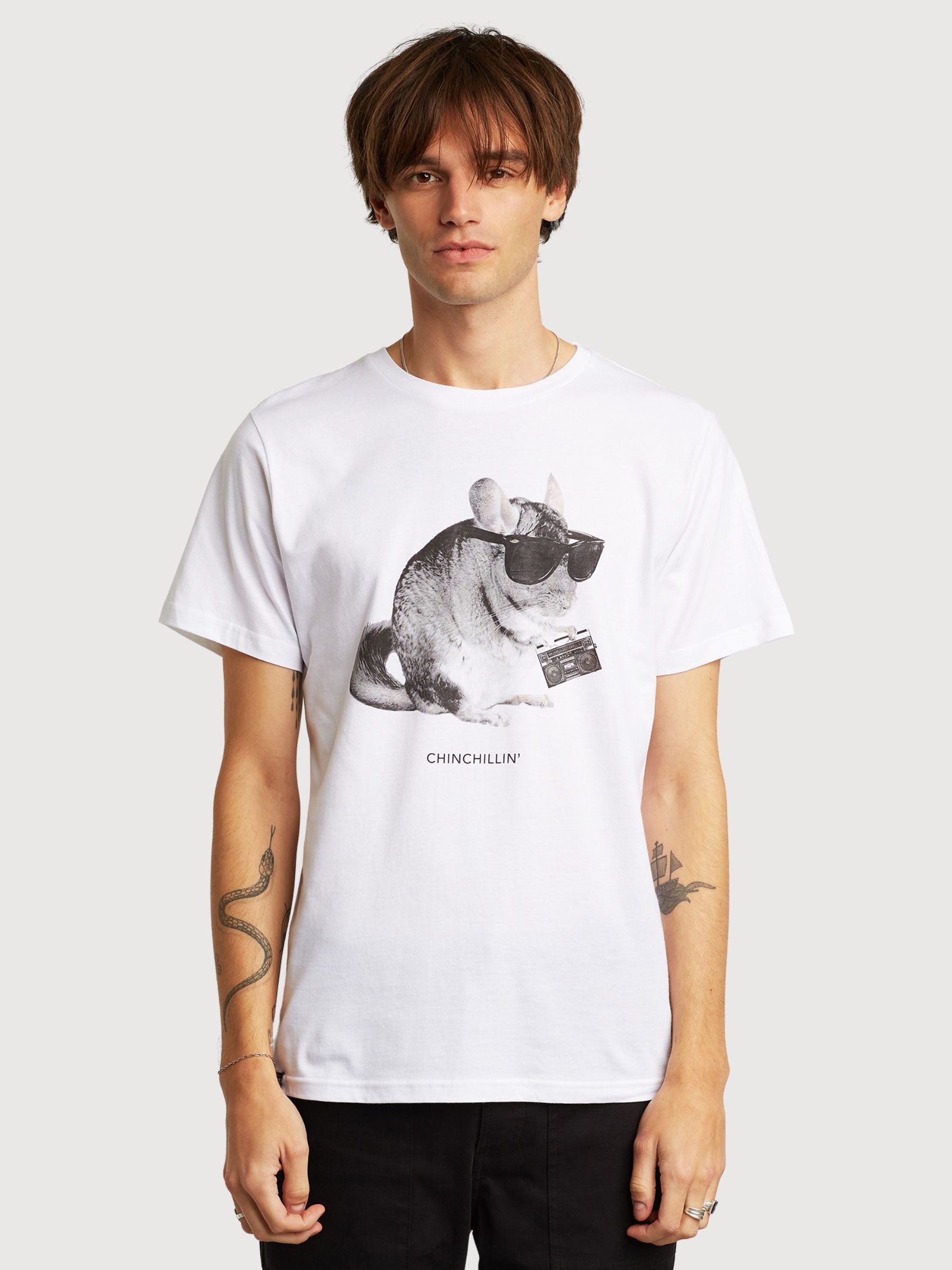 Stockholm Chinchillin Bianca T-Shirt | Dedicated